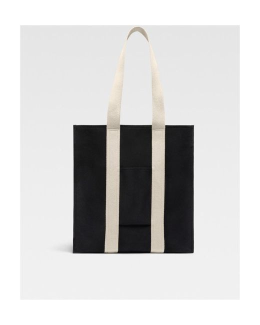Jacquemus Black Le Cabas Cuerda Logo Plaque Tote Bag for men