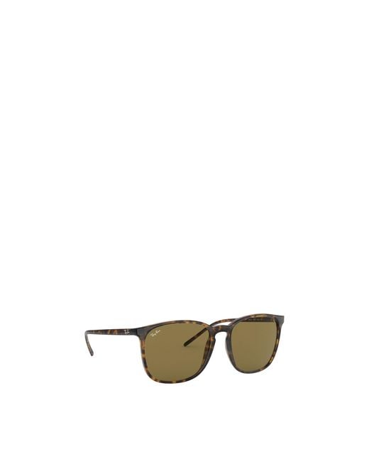 Ray-Ban Metallic Rectangular Sunglasses