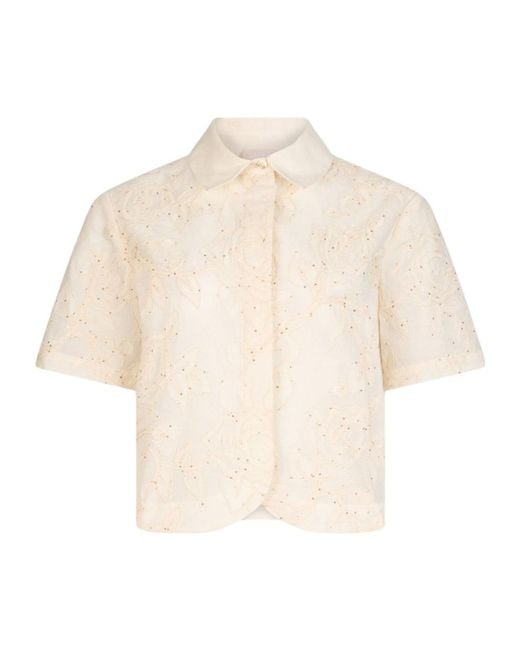 Liu Jo Natural Embroidery Shirt