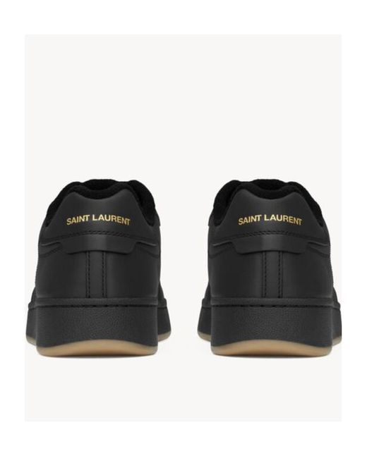 Saint Laurent Black Sl/61 Lace-Up Sneakers for men