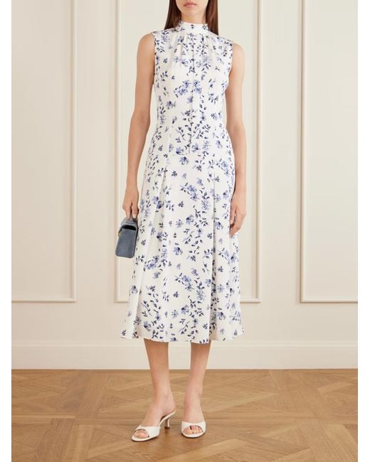 Emilia Wickstead White Casual Sleeveless Midi Skirt
