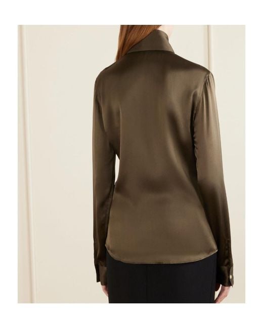 Khaite Green Long-Sleeved Shirt
