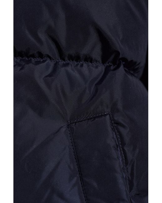 DSquared² Blue Long-Sleeved Hooded Down Jacket for men