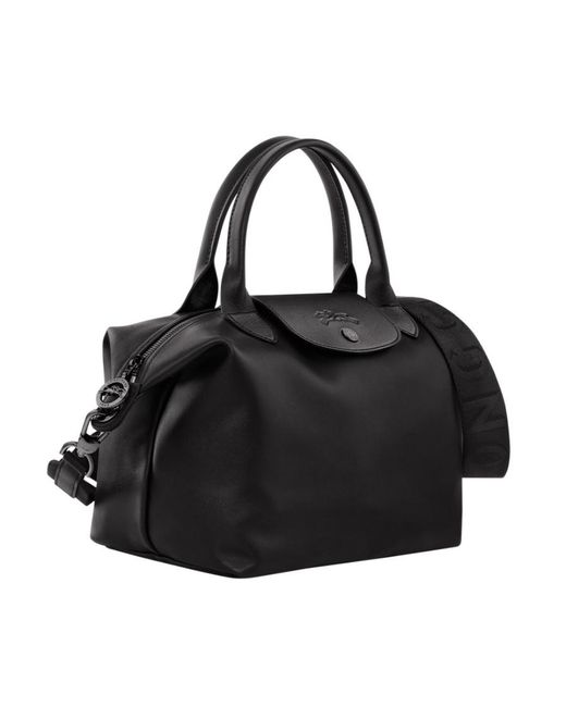 Longchamp Black Le Pliage Xtra Small Top Handle Bag