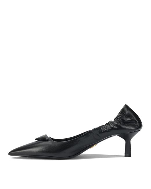 Prada Black Pointed-Toe Pumps