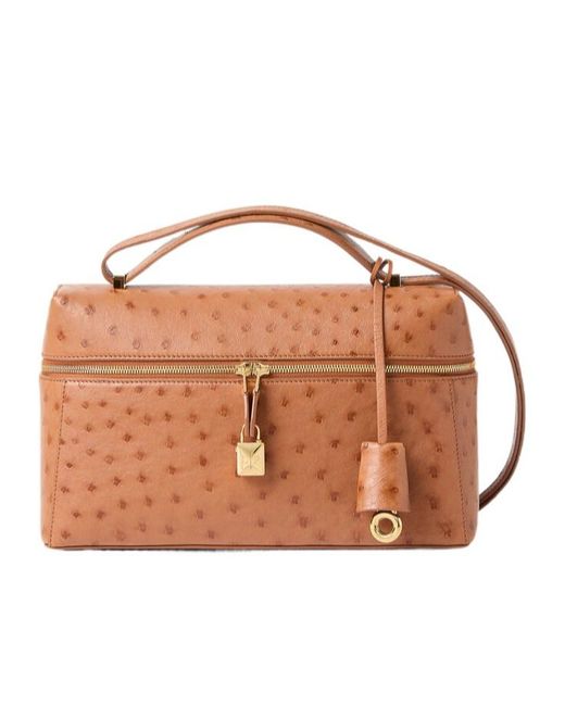 Loro Piana Brown Extra Bag L27 Shoulder Bag