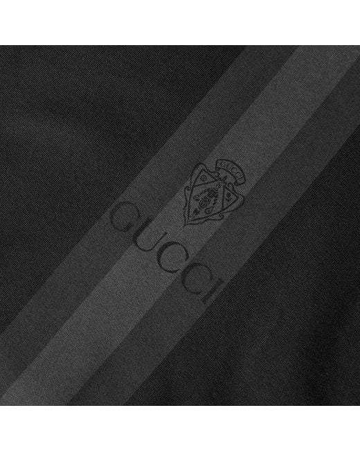 Gucci Blue Hoodie With Vertical Stripe Desig for men