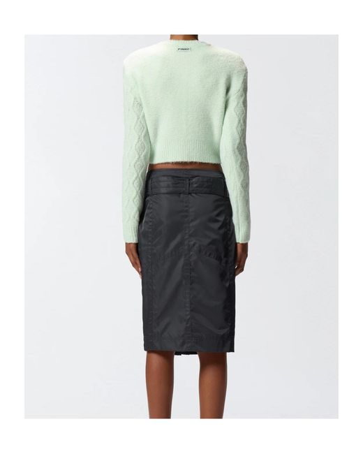 Pinko Green Dixie Girl Buttoned Cardigan