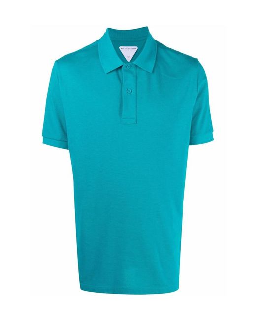Bottega Veneta Blue Classic Polo Shirt for men