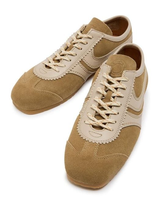 Dries Van Noten Brown Dustin Panelled Suede Sneakers