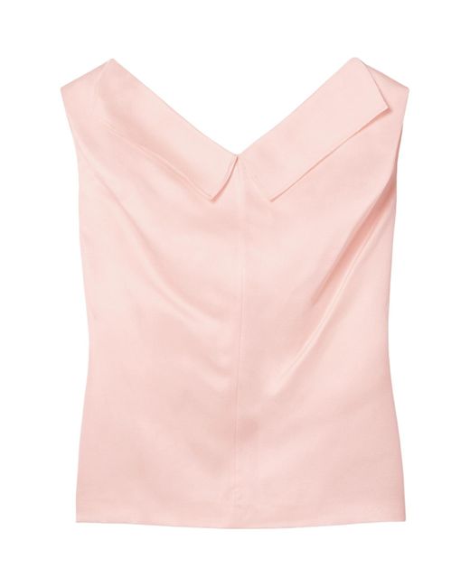 Khaite Pink Selly V-Neck Top