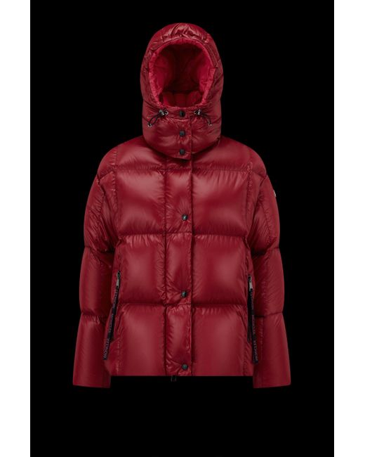 Moncler Red Parana Short Down Jacket