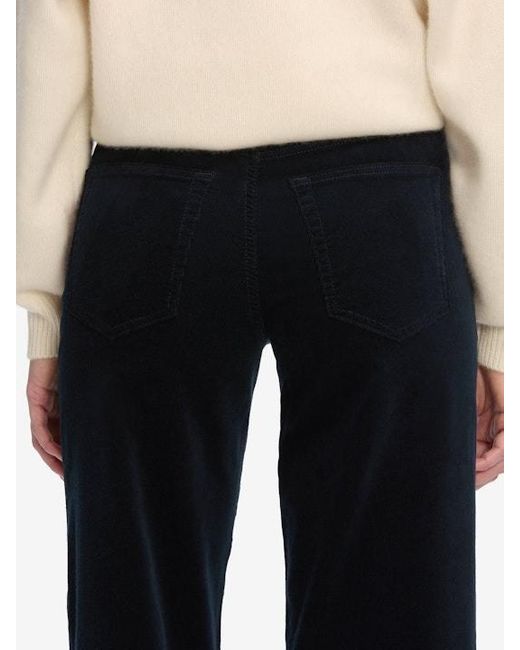 FRAME Black High-Waist Flared Pants