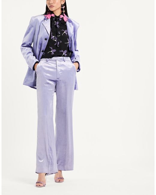 Marni Blue Minimalist Wide-Leg Pants