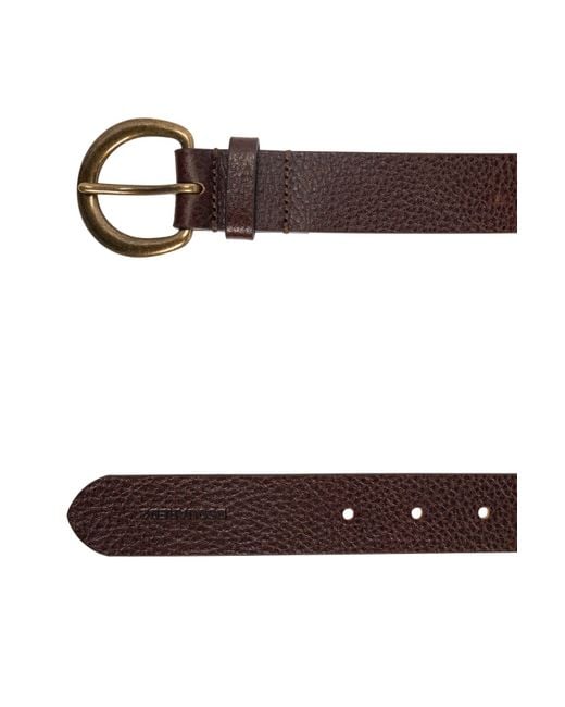 DSquared² White Logo Embossed Belt