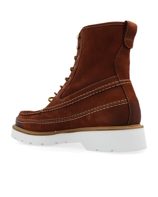 DSquared² Brown Explorer Ankle Boots for men