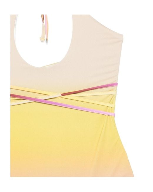The Attico Yellow One-Piece Swimsuit