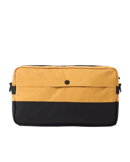 Stone Island Black Crossbody Bag With Zip Pockets for men