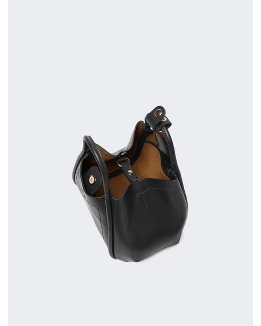 Max Mara Black Extra-Small Leather Marine Bag