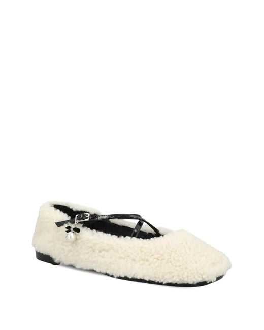 Jimmy Choo Natural Eleri Ballet Flats