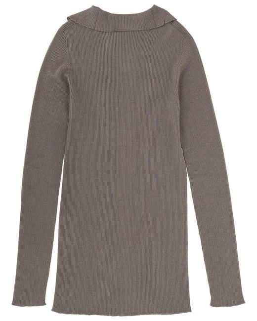 Rick Owens Gray Wool Sweater for men