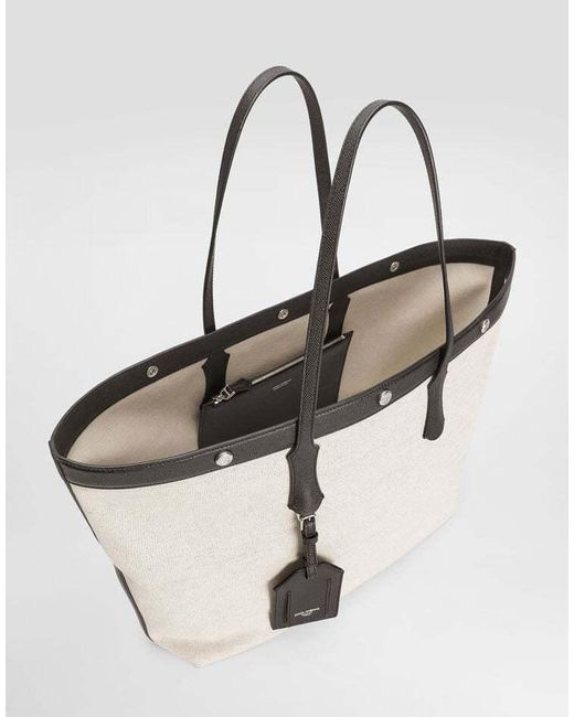 Dolce & Gabbana Natural Atene Shopping Bag for men