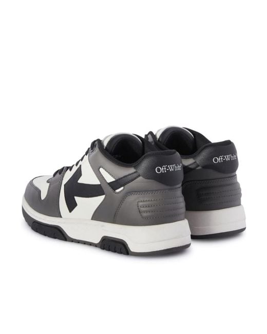 Off-White c/o Virgil Abloh White Men Out Of Office Calf Leather Sneakers for men