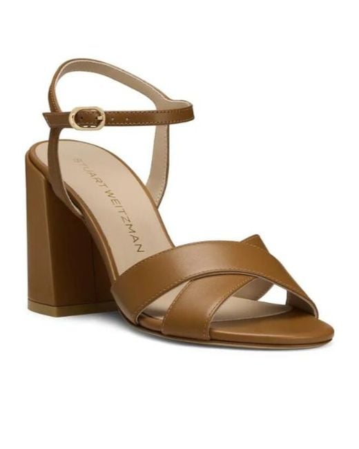 Stuart Weitzman Metallic Alyssa Block 85