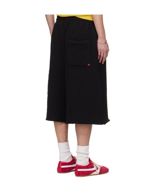 Lu'u Dan Black Bruce Lee X Collaboration Zoku Elastic Waist Shorts for men
