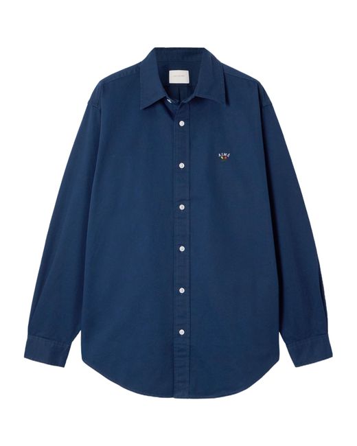 Aimé Leon Dore Blue Long-Sleeved Shirt