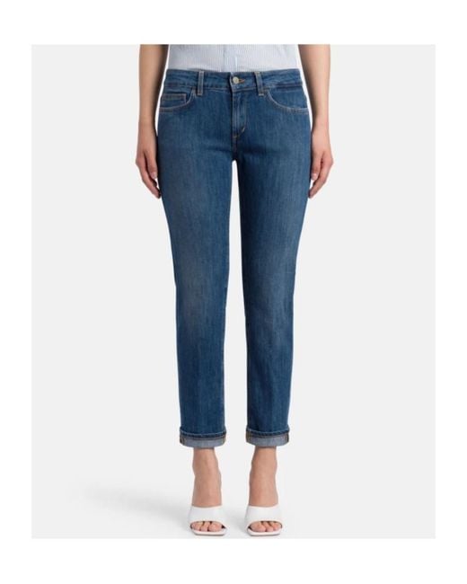 Dondup Blue Jeans With Belt Loops