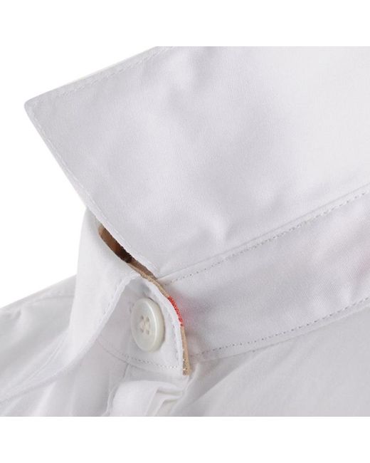 Burberry White Long-Sleeved Shirt