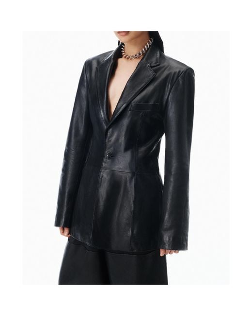 Alexander Wang Black Single-Breasted Blazer