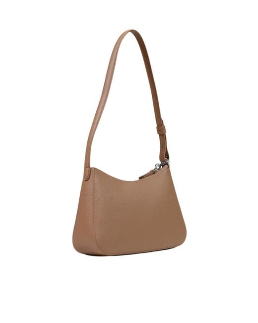 ARMANI EXCHANGE Brown Mini Card Holder-Detail Shoulder Bag
