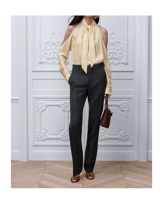 Dior Gray Fitted Pants