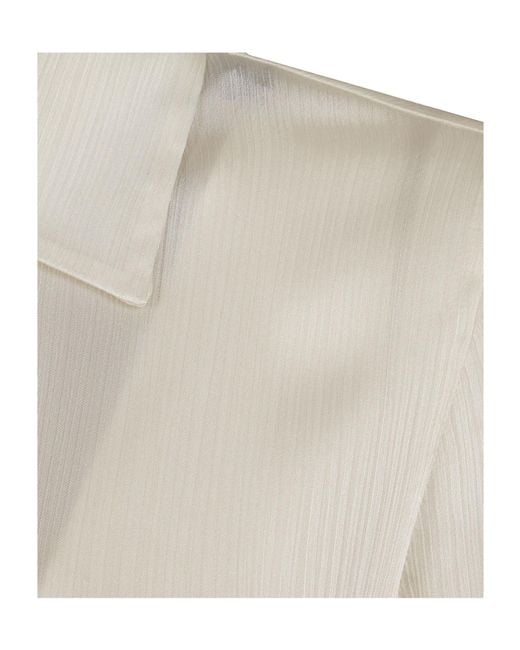 Dondup White Long-Sleeved Shirt