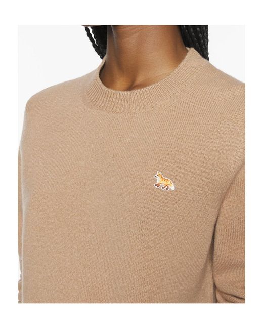 Maison Kitsuné Natural Maison Kitsuné Baby Fox Regular Jumper