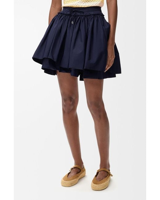 Loewe Blue Mid-Waisted Skirt