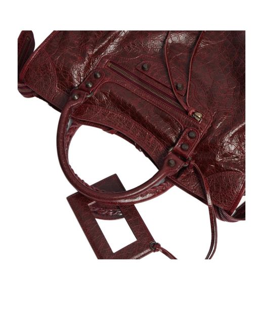 Balenciaga Red Le City Medium Tote Bag