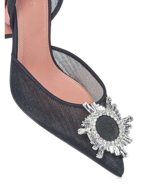 AMINA MUADDI White Pointed High-Heeled Sandals