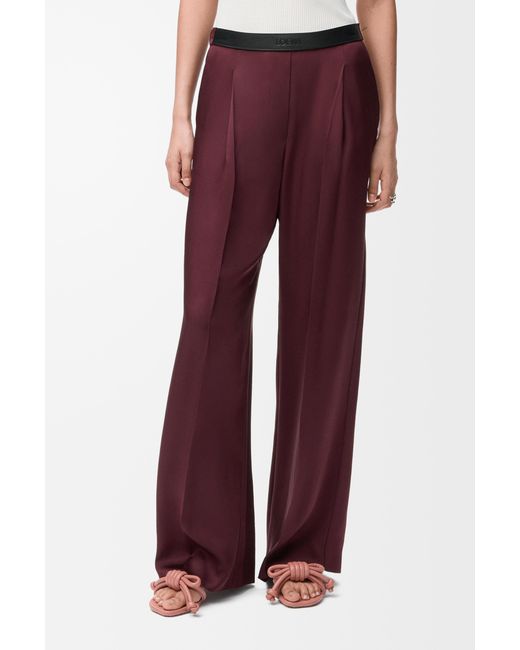 Loewe Purple Pleated Casual Pants