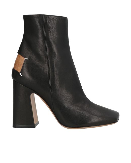 Maison Margiela Black Leather Ankle Boots