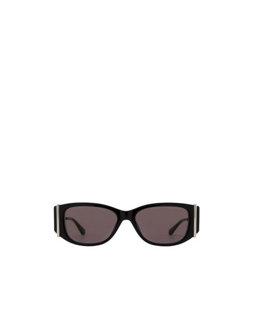 McQueen White Eyewear Oval Frame Sunglasses