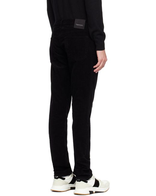 Tom Ford Blue Logo-Patch Mid-Rise Skinny Jeans for men