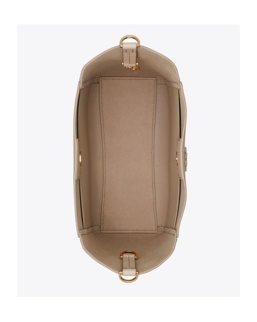 Tory Burch Natural Mcgraw Bucket Bag