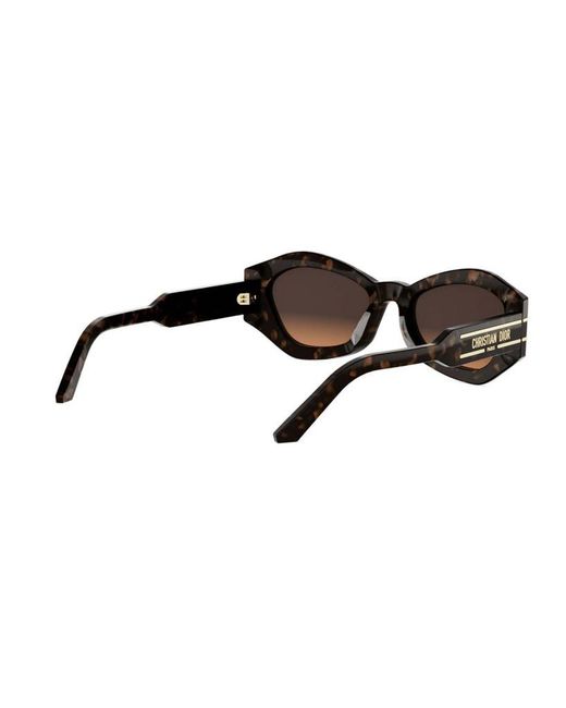 Dior White Eyewear Signature B1U Butterfly Frame Sunglasses