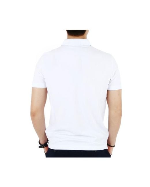 Emporio Armani White Logo Details Polo Shirt for men