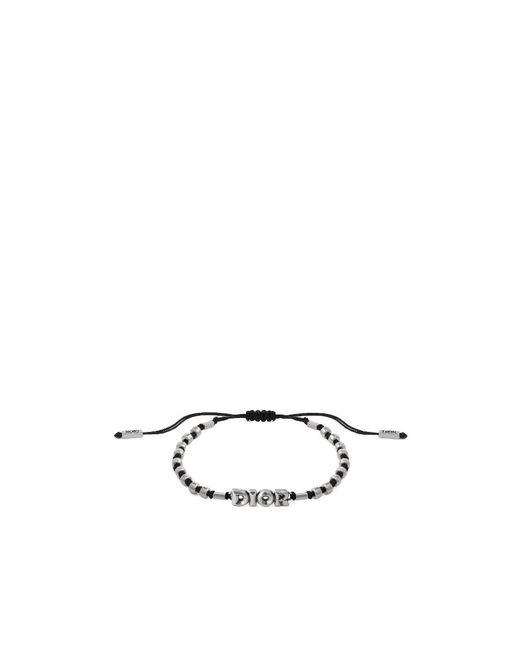 Dior Metallic Astero Cord Bracelet for men