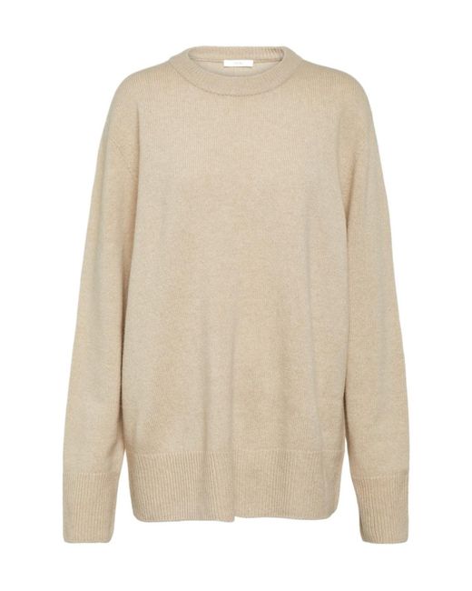 The Row White Crew Neck Long Sleeve Sweater