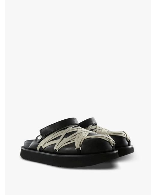 Rick Owens Black Slingback Sandals for men